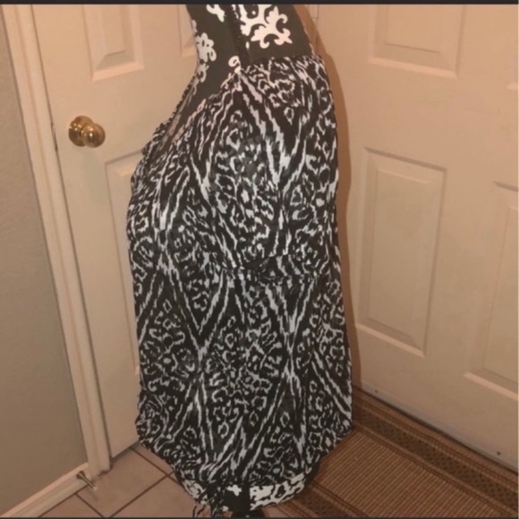 INC patterned sheer blouse - Picture 2 of 3